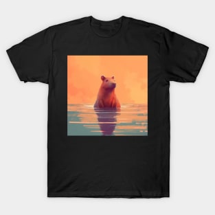 Darling Capybaras: Nature's Huggable Delights T-Shirt